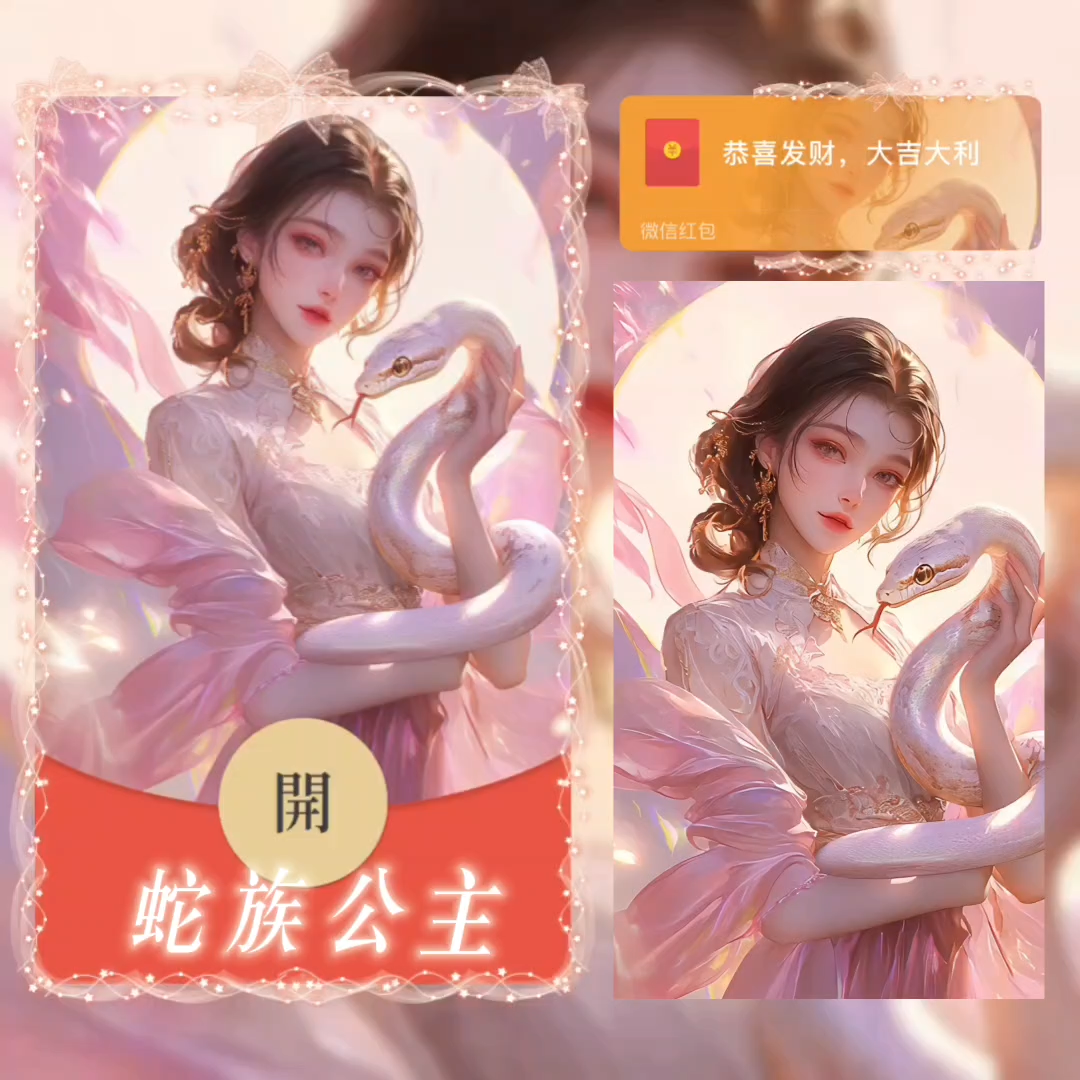 【红包封面】蛇族公主la