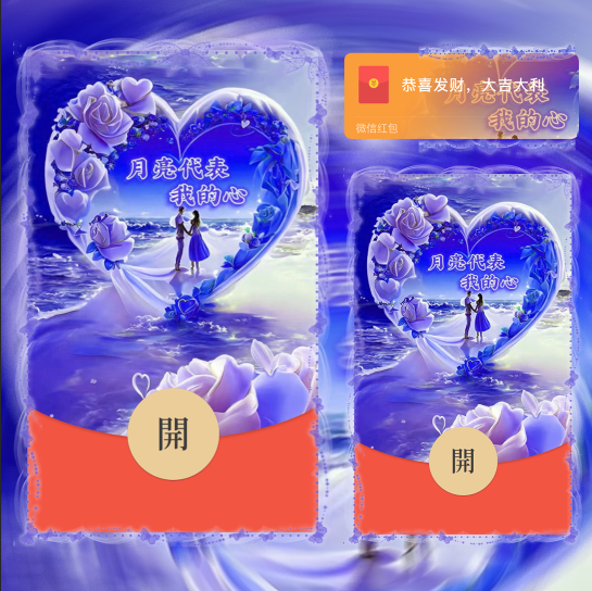 【红包封面】月亮代表我的心