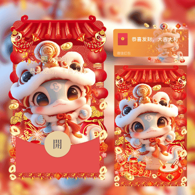 【红包封面】2025蛇宝宝送祝福didi
