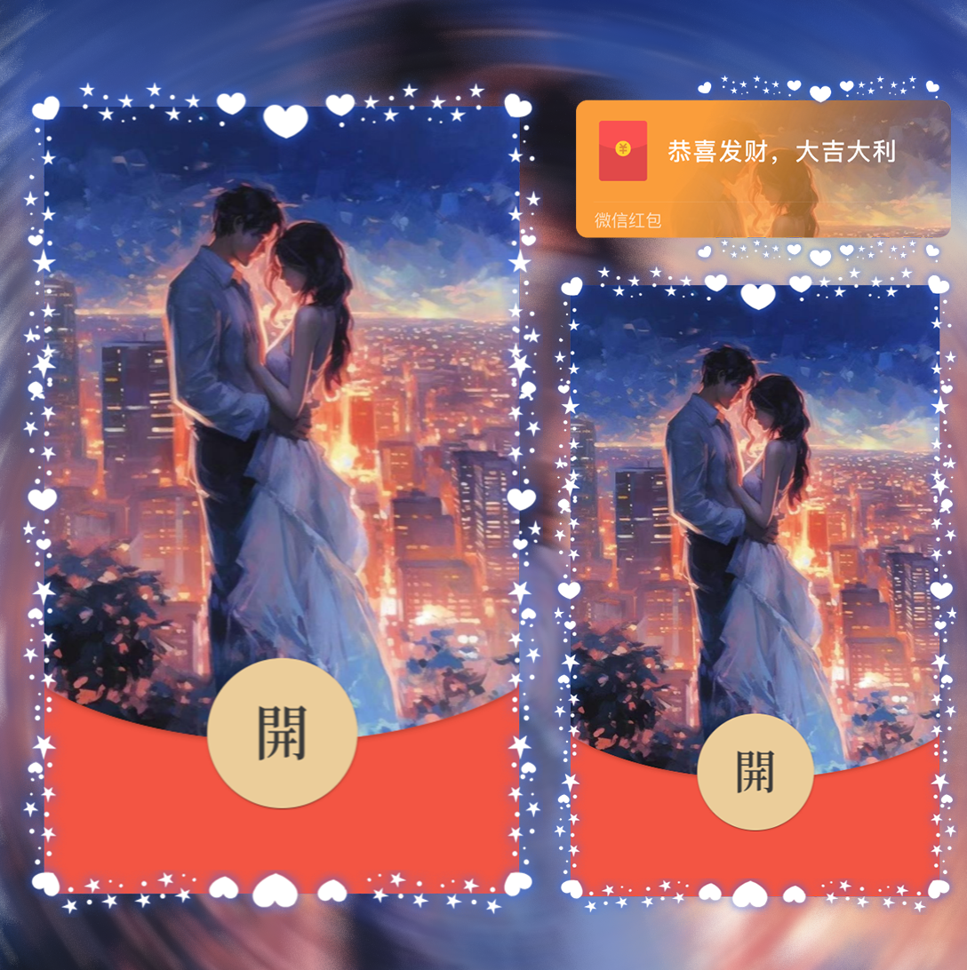 【红包封面】挚爱情侣la