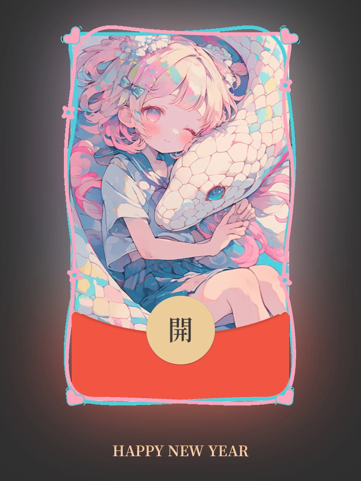 【红包封面】动漫女蛟