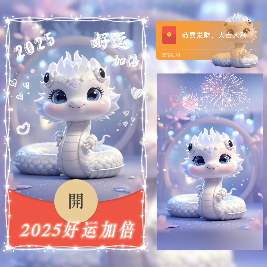 【红包封面】2025好运加倍didi