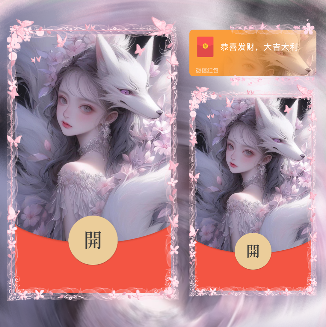 【红包封面】粉色小妲己la