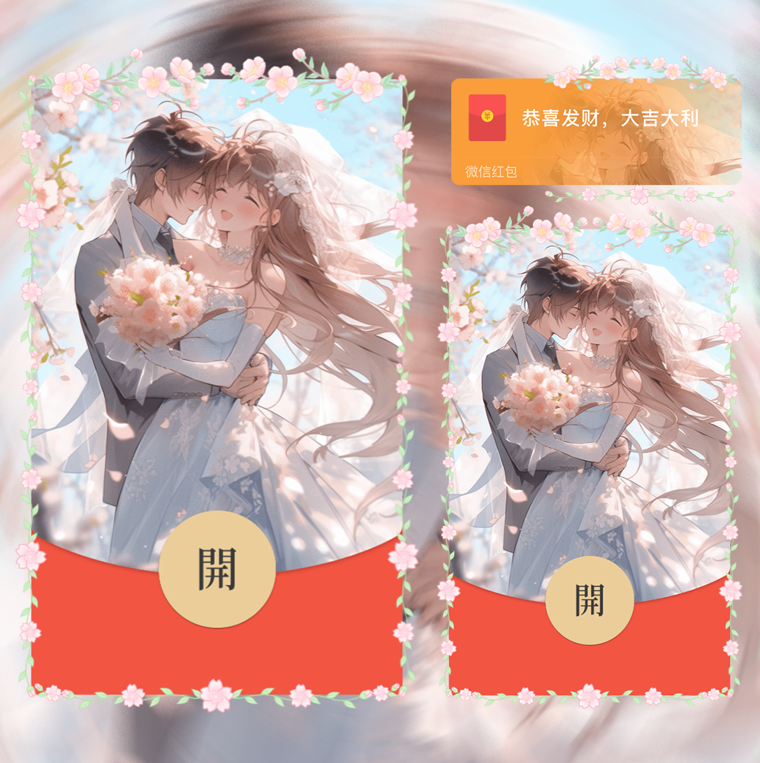 【红包封面】婚纱情侣la