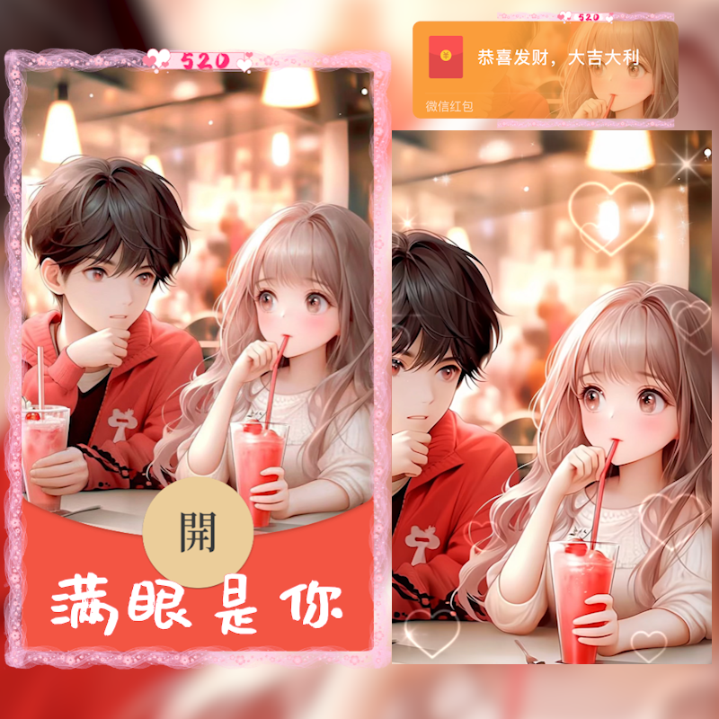 【红包封面】满眼是你hs
