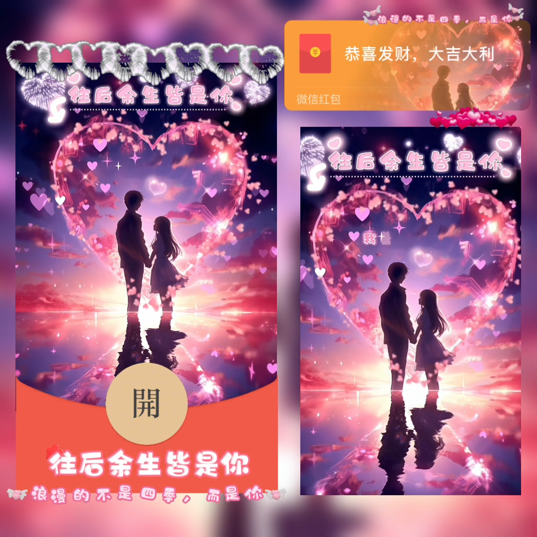 【红包封面】往后余生皆是你情侣新版动态