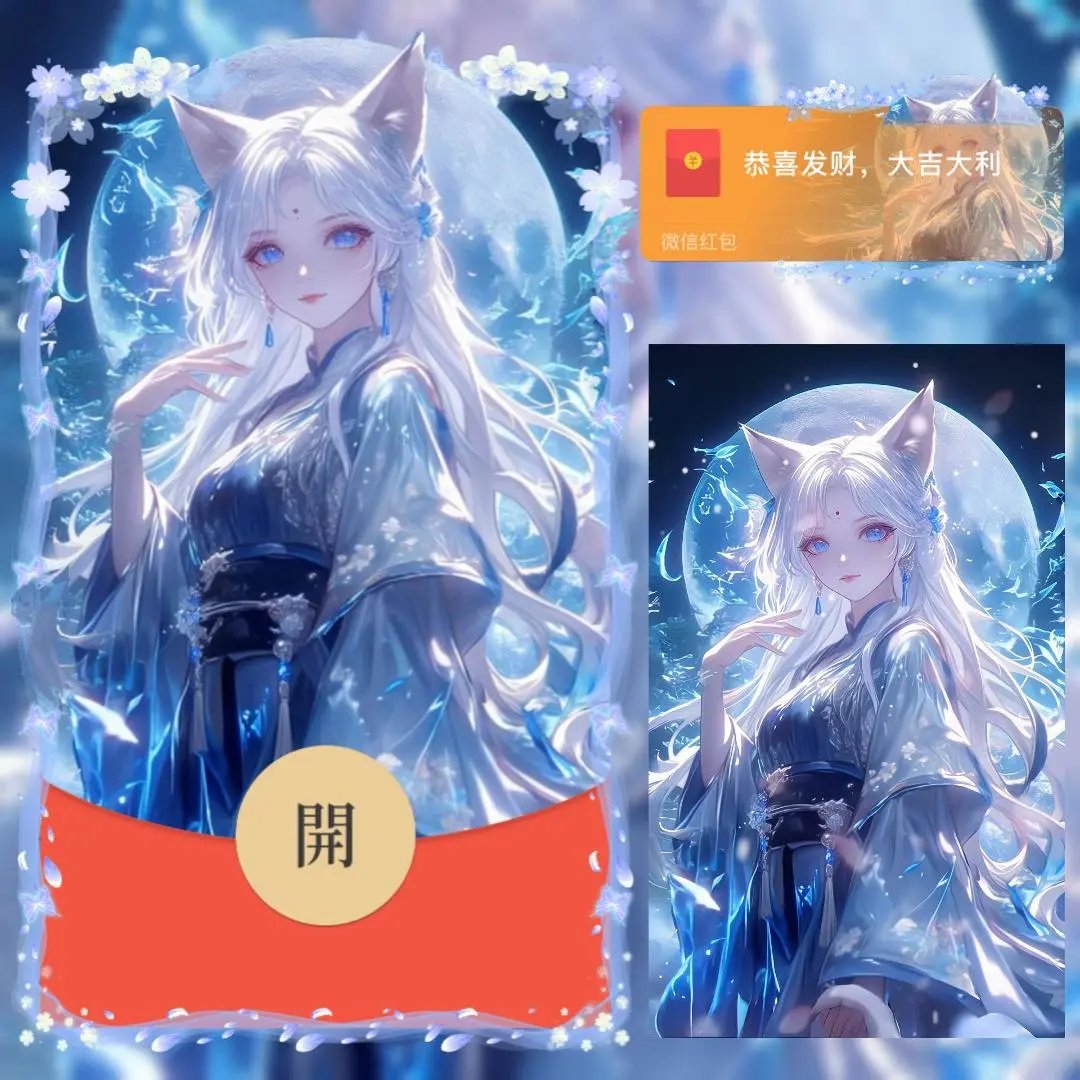【红包封面】夕颜少女bc