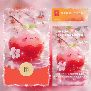 【红包封面】平安夜快乐新版动态bc