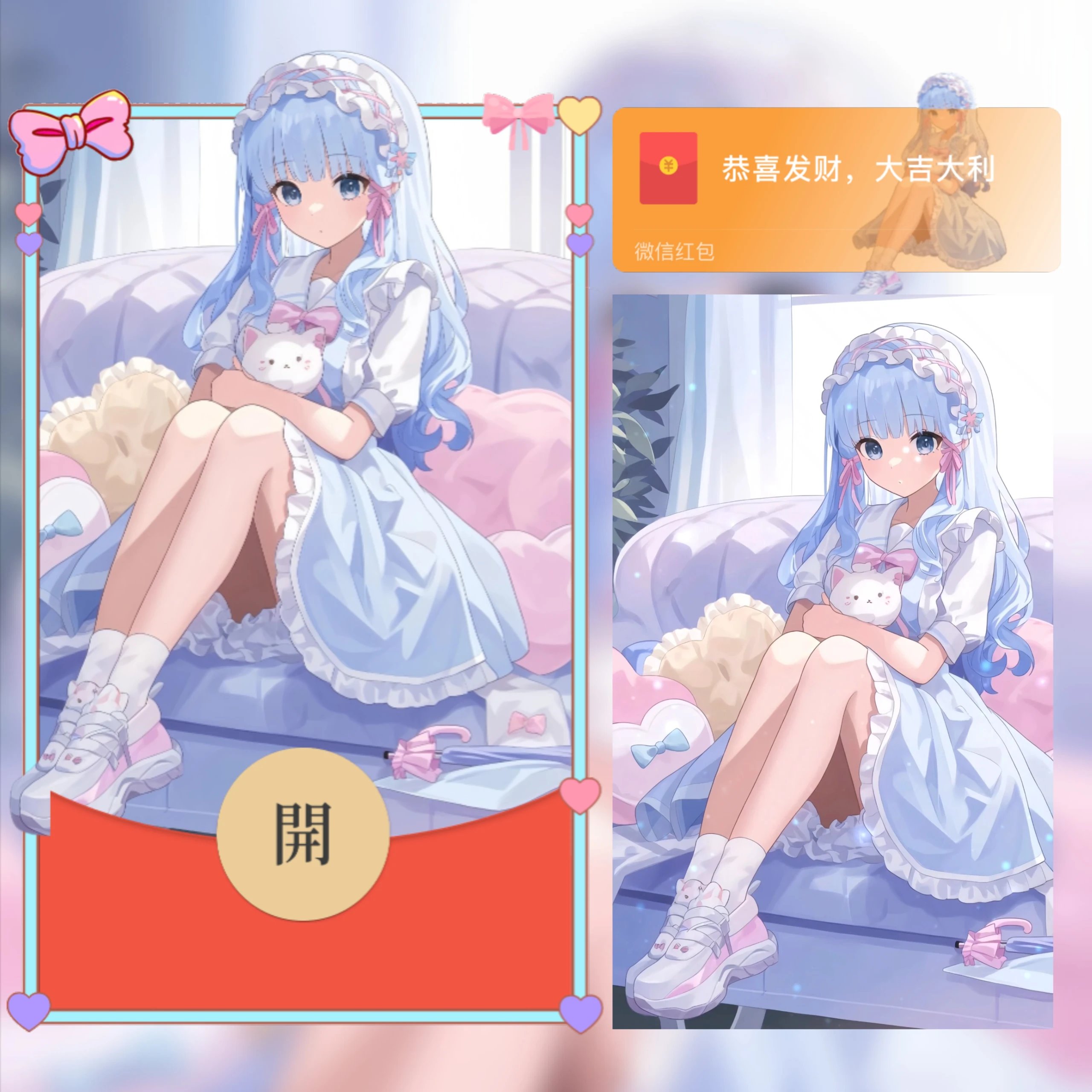 【红包封面】原神洛丽塔神里绫华无售后ab